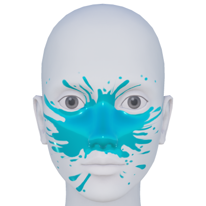 Blue Paint Face