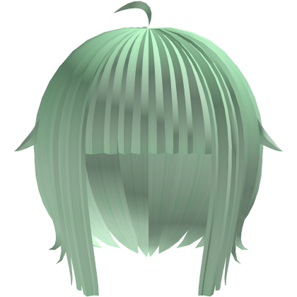 short moe emo hair with tuffs ; green ꩜ 