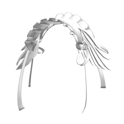 ♡ gothic feathered fallen angel headdress white