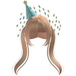 Pelo Rubio de Chica de cumpleaños code :blond550