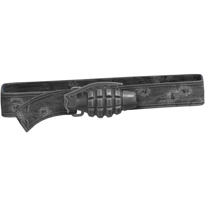 Y2k Grunge Grenade Belt White 1.0
