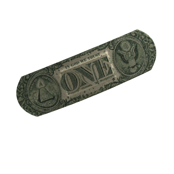 One Dollar Money Bandage