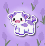 Lavender Cow mooooooo