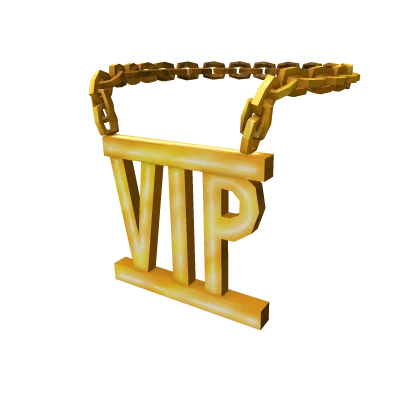 Golden VIP Necklace Roblox item thumbnail