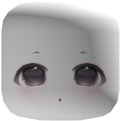  ୨୧ cutecore anime :o face mask - white Roblox item