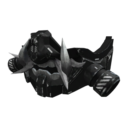 Black Mecha Oni Face Mask
