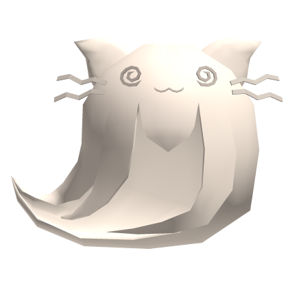 Low Poly Halloween Ghost Cat Hair Blonde Roblox item