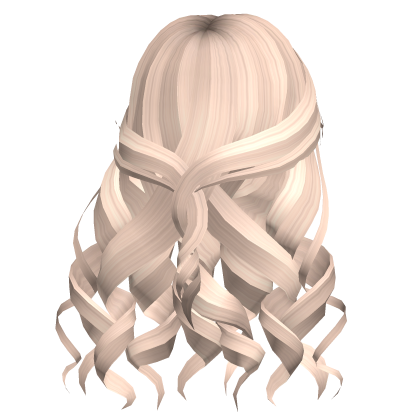 Platinum Blonde Curly Hair Roblox item