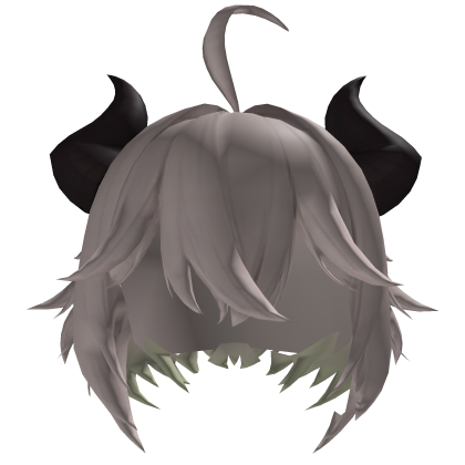 Hair With Horns of the Moon Demon 