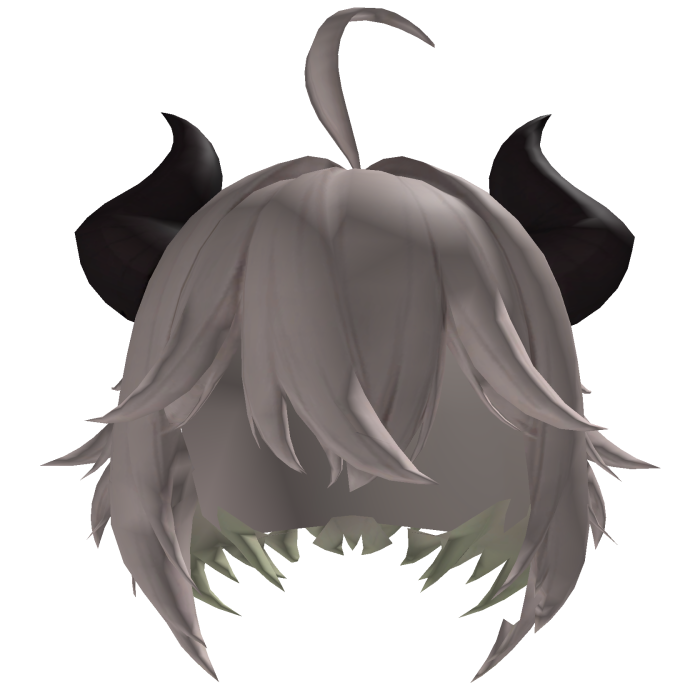 Hair With Horns of the Moon Demon 