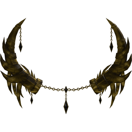 Gold Gothic Jewelled Horns 