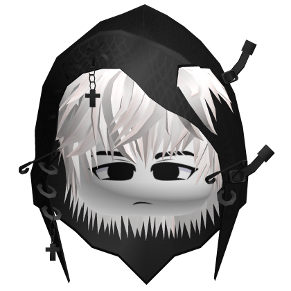 Messy Emo Boys Hair w/ Y2K Hoodie & Boy Face Roblox item