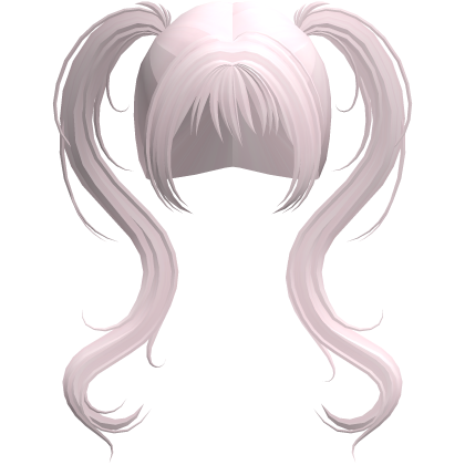long pink wispy vkei pigtails Roblox item
