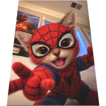 Spider Cat Meme CAPE