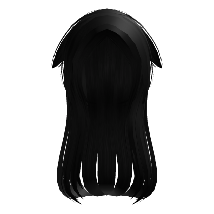 ۶ৎ | long kawaii anime cat neko black hair Roblox item