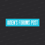 Aiden's Forums Post Group.