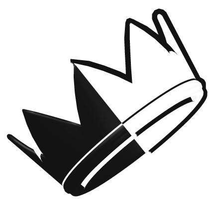 Black and White Crown Roblox item