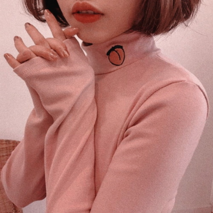 Korean girl aesthetic pink Roblox decal