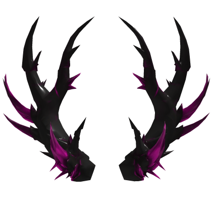 Dark Pink Crystal Demon Horns Gothic Roblox item
