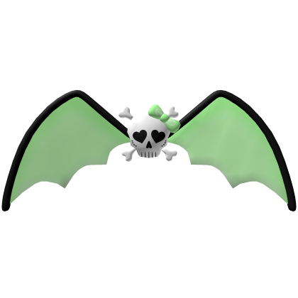 Green Skull Bat Wings Roblox item
