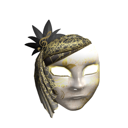 Black Melody Maximalism Masquerade Mask