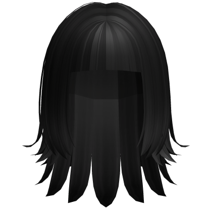 alternative y2k layered jellyfish hair black