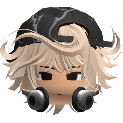 Grunge Moe Blonde Wavy Hair /w Hat