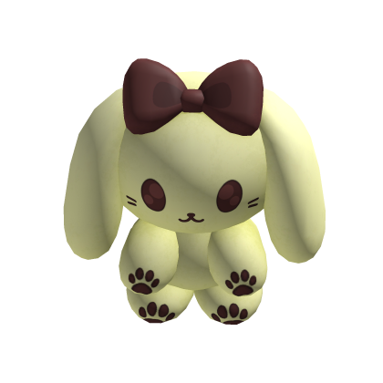 ♡ pudding bunny plushie (holdable)