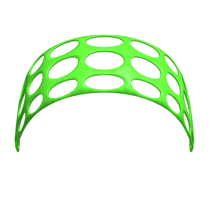 Green hollow cut-out headband