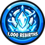 1,000 Rebirths Roblox badge thumbnail