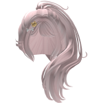 Puppycorn Pink Wavy Ponytail Hair w/ Pins - RBCs