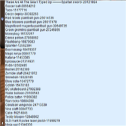 Gear Codes Roblox decal
