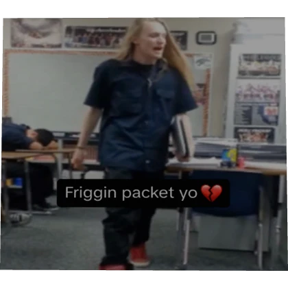 "Friggin Packet Yo 💔" Box | Roblox Item - Rolimon's