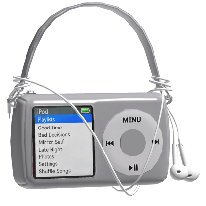 Silver MP3 Shoulder Bag