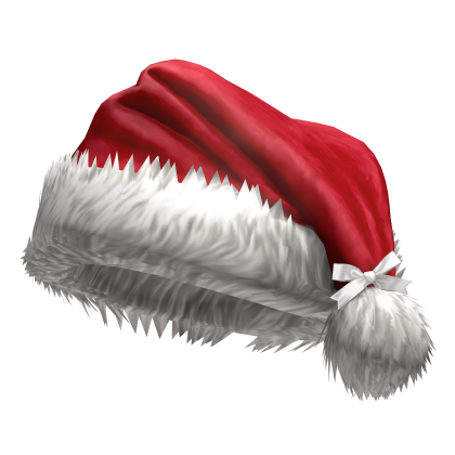 Christmas Santa Hat w/ Bow (Red)