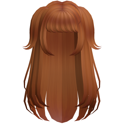 Long Ginger Double Ponytail Hair Roblox item