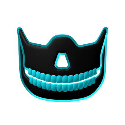Cyan Half Mask