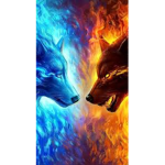 Lightning strikes wolf pack