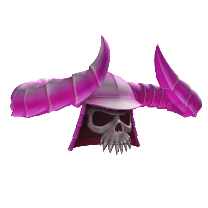 Flaming Pink Horned Helmet - Roblox