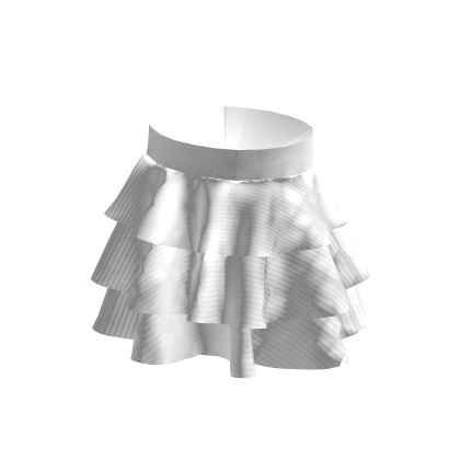 Layered Ruffle Skirt - White