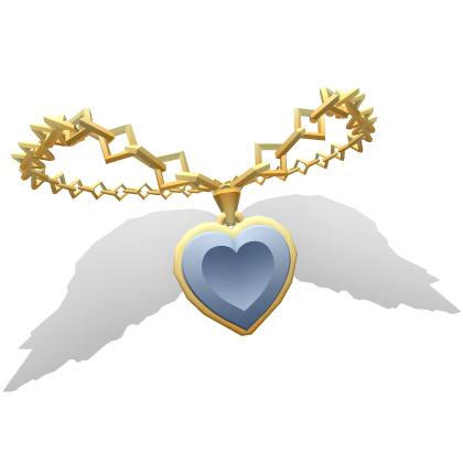 Winged Heart Gold Necklace Silver Jewel Roblox item