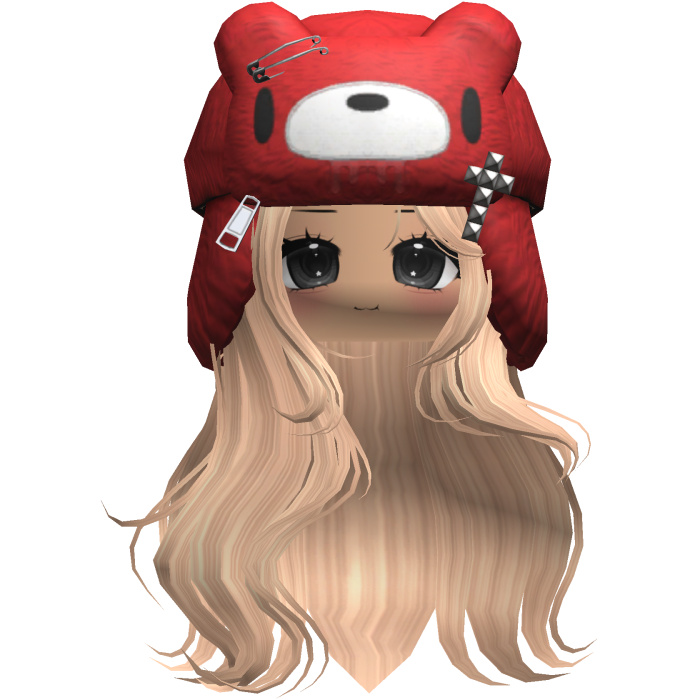 Fuzzy Bear Ushanka Flowy Long Hair (Blonde)