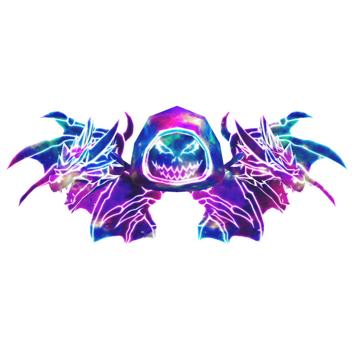 Cartoony Galaxy Hood Dragon Wings Aura Combo (✔)