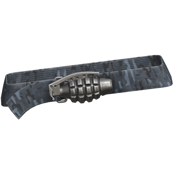 Y2k Grunge Grenade Belt Gray Camo 3.0