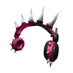 Spikey Pink Dual Faded Headphones