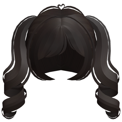 ˗ˏˋ ♡ curled fairy pigtails in dark brown