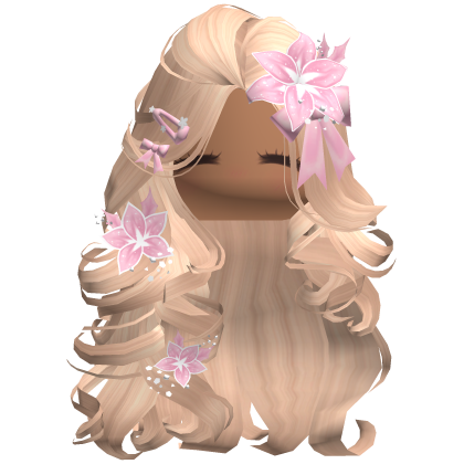 ♡ Christmas Blowout w/ Flowers (Blonde)