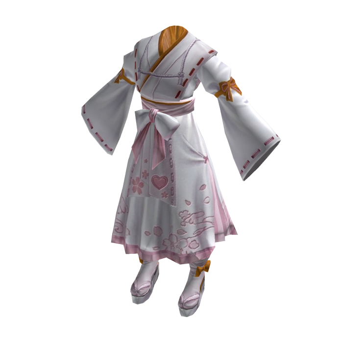Traditional Attire Shrine Maiden Outfit-White Pink