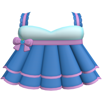 ♡ : blueberry muffin ruffled dress Roblox item