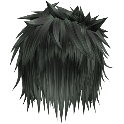 green emo spiky messy vampire punk anime hair